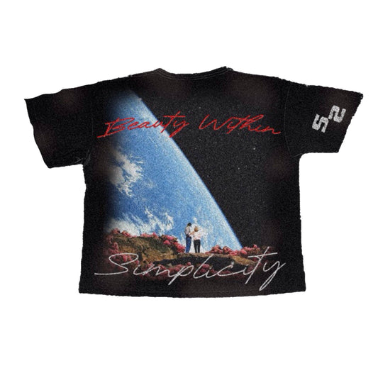 "Beauty Within Simplicity" Black Tee